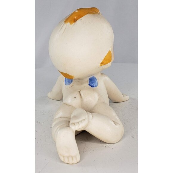 FBIA Kewpie Baby Figurine Fine Porcelain Taiwan Blue Wings - Picture 3 of 5